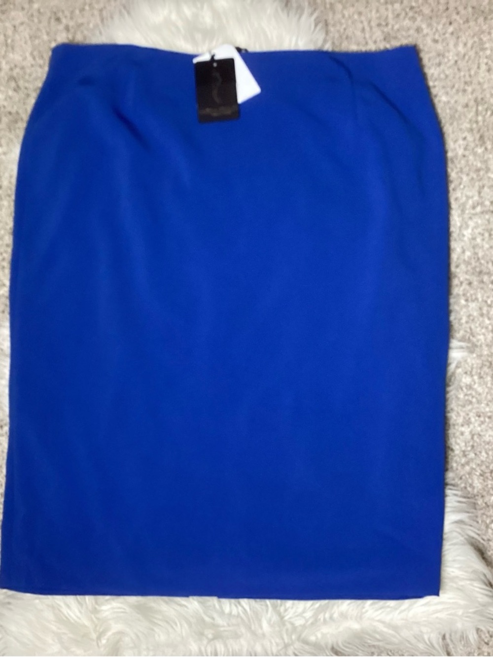 Marina Ronaldo NEW Pencil Skirt Blue NWT Sz 24